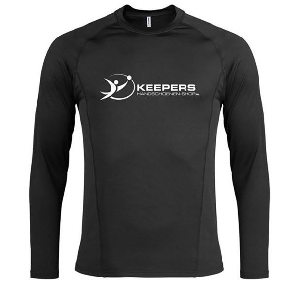 Keepershandschoenen-shop.nl thermoshirt longsleeve zwart senior